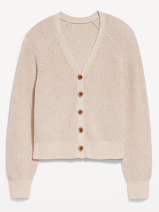 Image number 8 showing, V-Neck Shaker-Stitch Cardigan Sweater