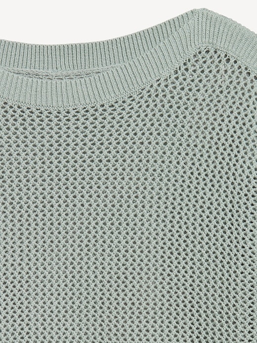 Image number 5 showing, Boat-Neck Open-Stitch Sweater