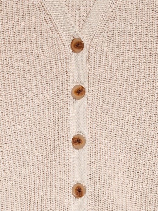 Image number 6 showing, V-Neck Shaker-Stitch Cardigan Sweater