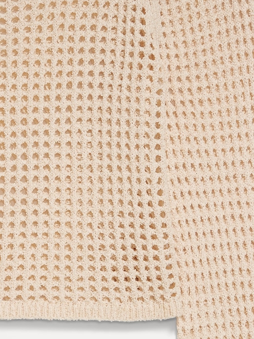 Image number 5 showing, Open-Stitch Cropped Bouclé Sweater