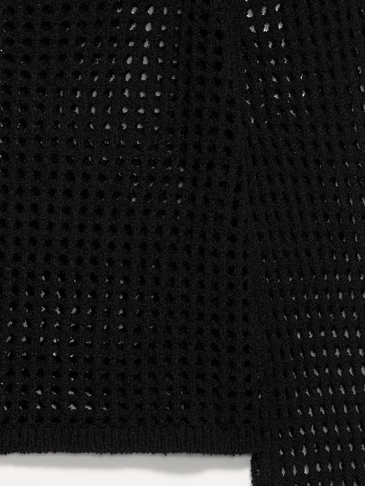 Image number 5 showing, Open-Stitch Cropped Bouclé Sweater