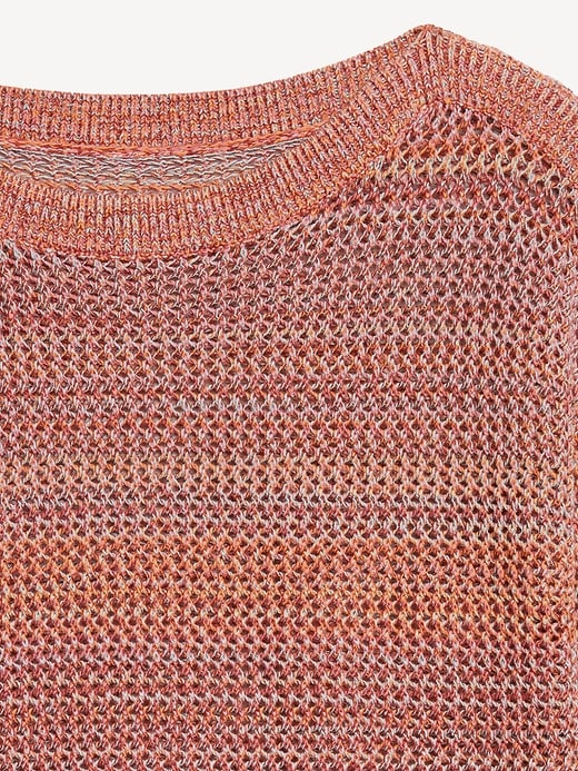 Image number 5 showing, Boat-Neck Open-Stitch Sweater