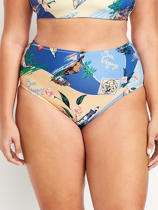 Image number 7 showing, Matte High-Waisted Bikini Swim Bottoms