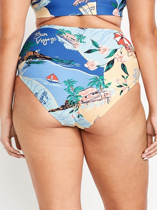 Image number 8 showing, Matte High-Waisted Bikini Swim Bottoms