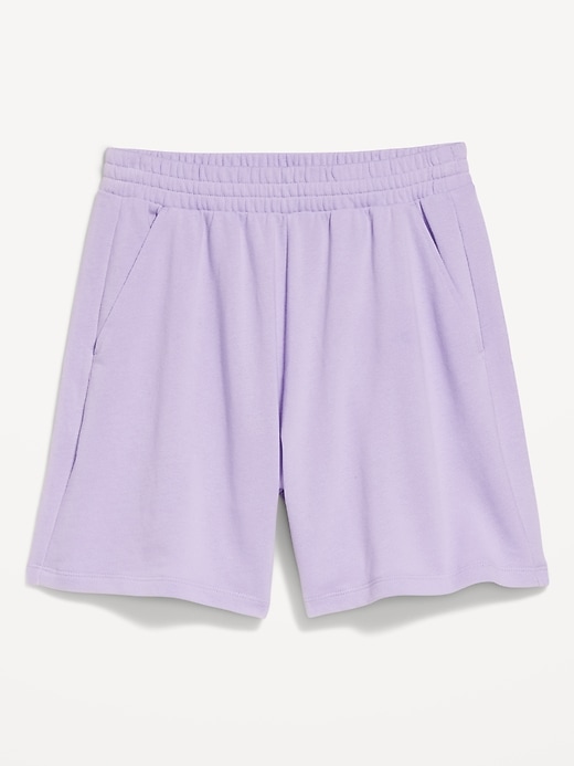 Image number 7 showing, Extra High-Waisted SoComfy Sweat Shorts -- 5-inch inseam