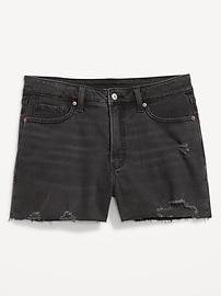 Curvy High-Waisted OG Jean Cut-Off Shorts -- 3-inch inseam