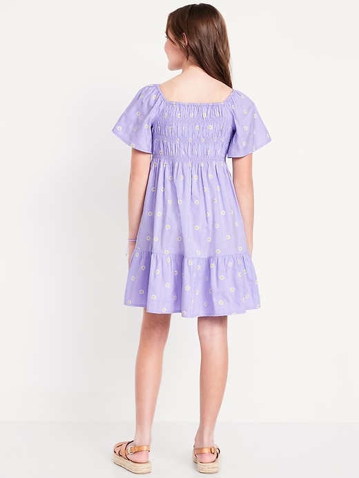 View large product image 2 of 3. Flutter-Sleeve Fit and Flare Dress for Girls