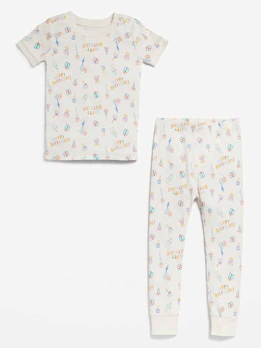 View large product image 2 of 4. Birthday Snug-Fit Printed Pajama Set for Toddler & Baby