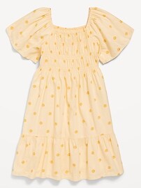 View large product image 3 of 3. Flutter-Sleeve Fit and Flare Dress for Girls