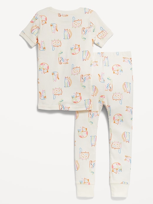 View large product image 2 of 2. Printed Snug-Fit Pajama Set for Toddler Girls