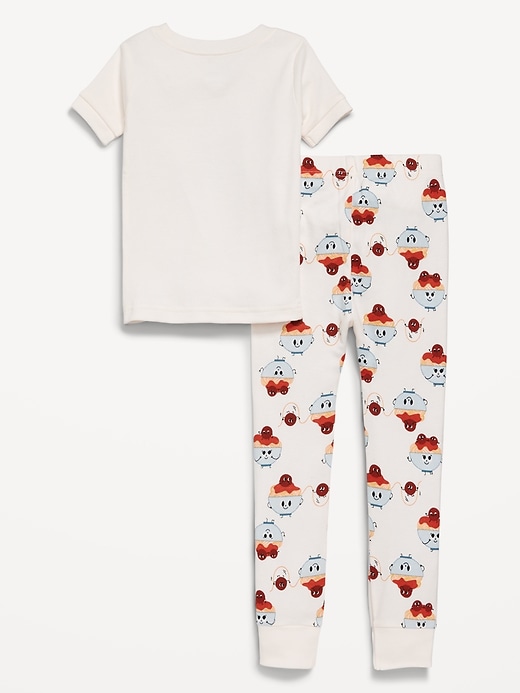 View large product image 2 of 2. Unisex Printed Snug-Fit Pajama Set for Toddler & Baby