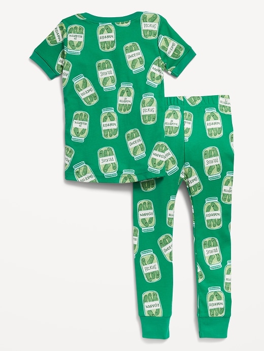 View large product image 2 of 2. Unisex Printed Snug-Fit Pajama Set for Toddler & Baby