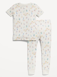 View large product image 4 of 4. Birthday Snug-Fit Printed Pajama Set for Toddler & Baby