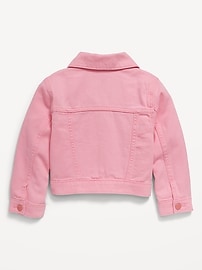 View large product image 4 of 4. Cropped Trucker Twill Jacket for Toddler Girls