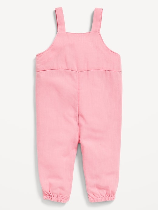 View large product image 2 of 2. Scallop-Trim Overalls for Baby