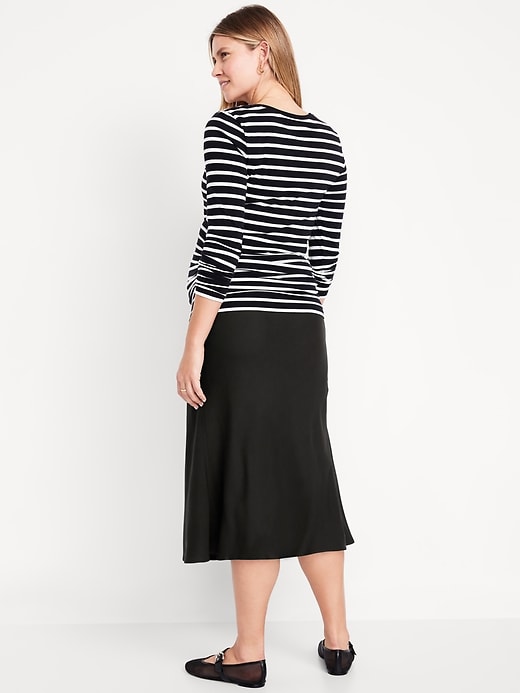 Image number 2 showing, Maternity A-Line Midi Skirt