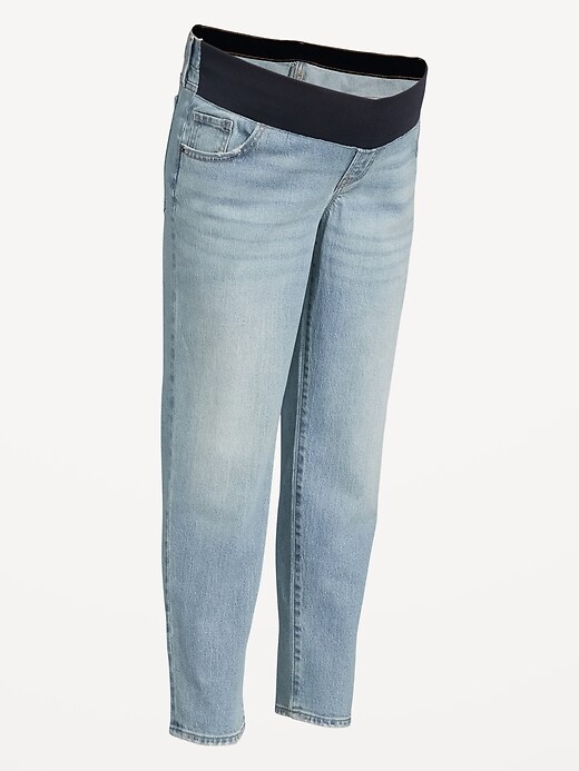 View large product image 2 of 2. Maternity Full Panel OG Straight Jeans