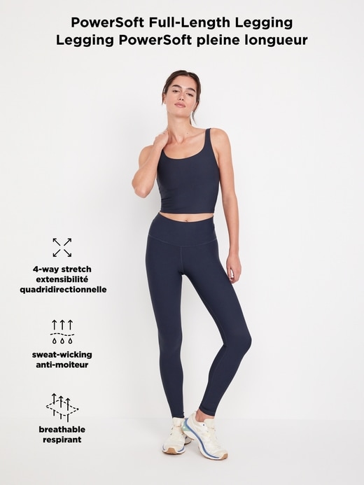 L'image numéro 8 présente Legging PowerSoft à taille haute pleine longueur