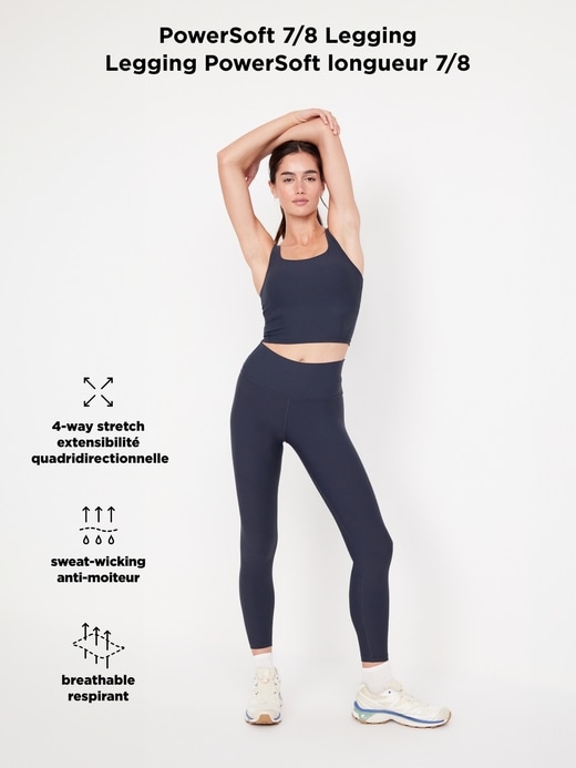 L'image numéro 10 présente Legging PowerSoft à taille haute, longueur 7/8