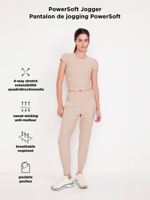 Image number 8 showing, High-Waisted PowerSoft Pocket Joggers