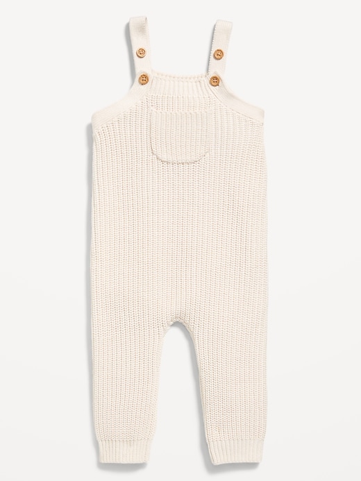 View large product image 2 of 2. Chunky Sweater-Knit Pocket Overalls for Baby