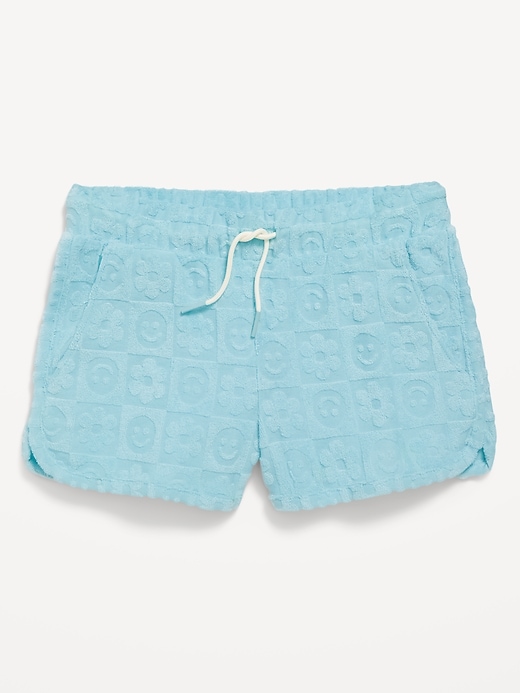 View large product image 1 of 2. Textured-Knit Dolphin-Hem Cheer Shorts for Girls