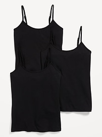Image number 1 showing, First-Layer Cami Tank Top 3-Pack