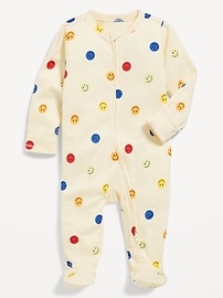 Image number 2 showing, 2-Way-Zip Sleep & Play Footed One-Piece for Baby
