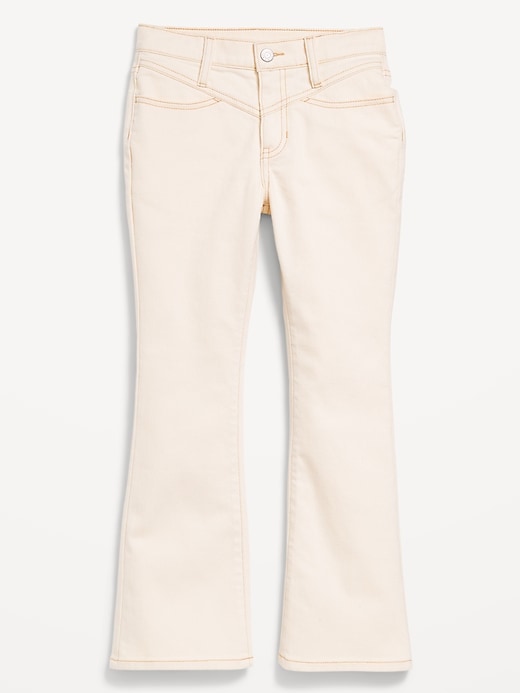 View large product image 2 of 3. High-Waisted Flare-Leg Jeans for Girls