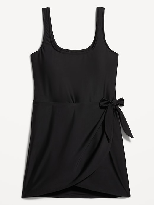 Image number 6 showing, Matte Side-Tie Swim Dress