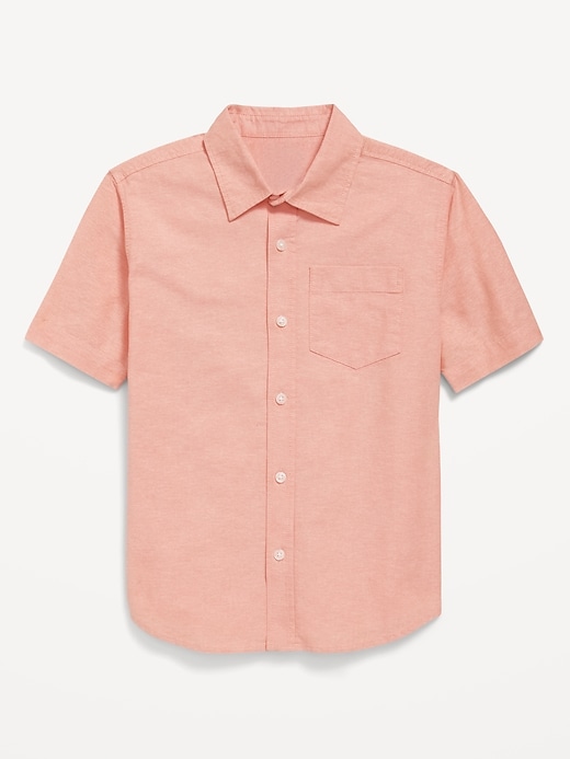 View large product image 2 of 4. Short-Sleeve Oxford Shirt for Boys