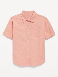 L'image numéro 2 présente Chemise oxford à manches courtes pour garçon