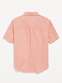 View large product image 3 of 4. Short-Sleeve Oxford Shirt for Boys