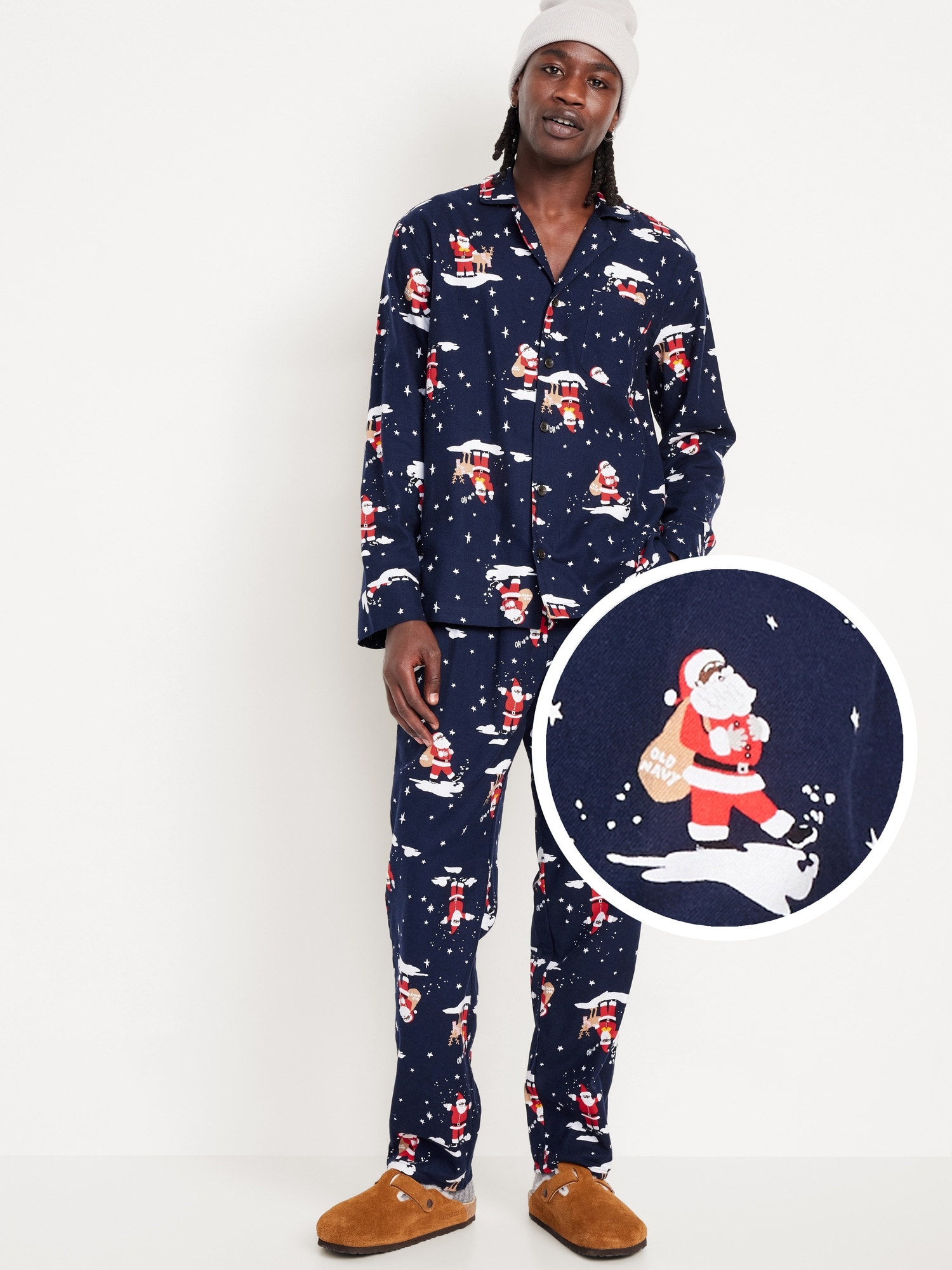 Pyjama en flanelle à motif pour homme