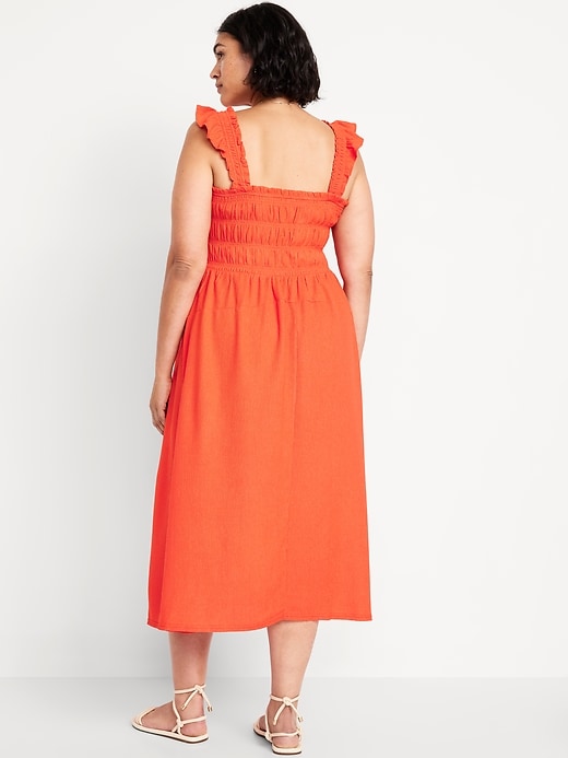 Image number 6 showing, Fit & Flare Smocked Midi Dress