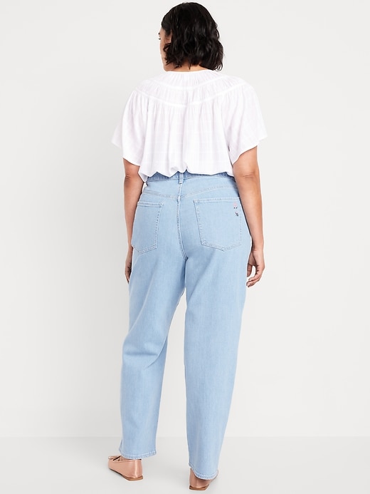 Image number 7 showing, High-Waisted OG Loose Embroidered Jeans