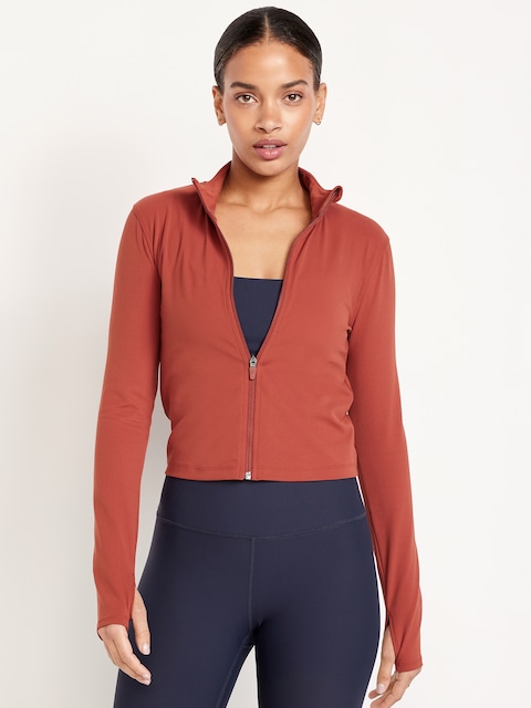 StudioSmooth Crop Full Zip