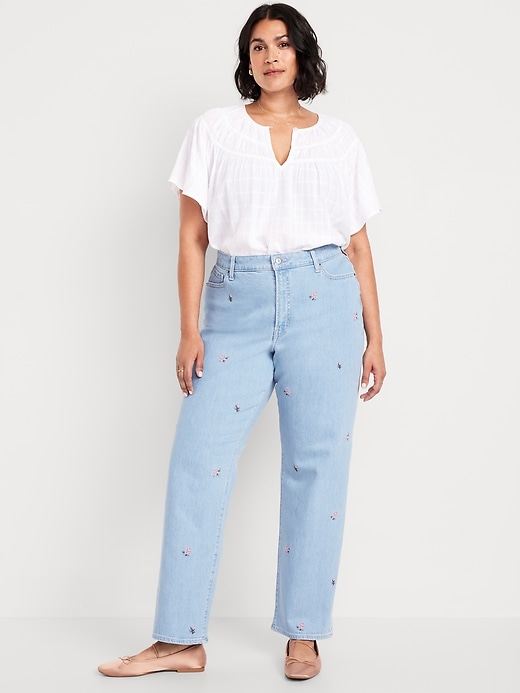 Image number 6 showing, High-Waisted OG Loose Embroidered Jeans