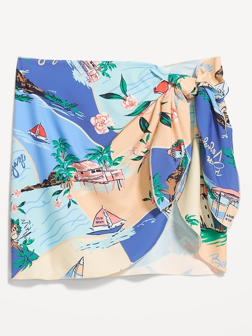 Image number 6 showing, Side-Tie Mini Swim Sarong