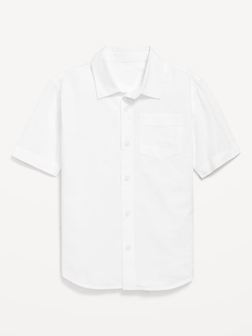 View large product image 2 of 4. Short-Sleeve Oxford Shirt for Boys