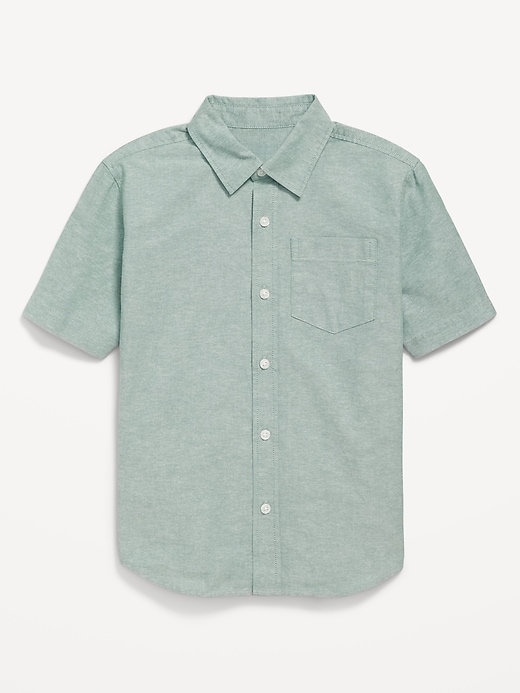 View large product image 2 of 4. Short-Sleeve Oxford Shirt for Boys