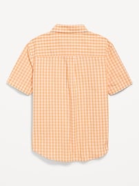 View large product image 3 of 4. Printed Short-Sleeve Poplin Shirt for Boys