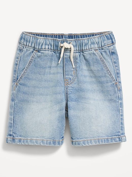 View large product image 1 of 2. Pull-On Jean Shorts for Toddler Boys