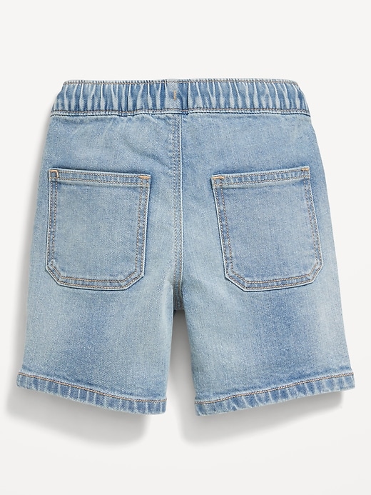 View large product image 2 of 2. Pull-On Jean Shorts for Toddler Boys