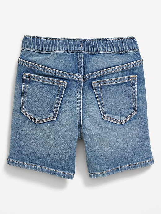 View large product image 2 of 2. Pull-On Ripped Jean Shorts for Toddler Boys