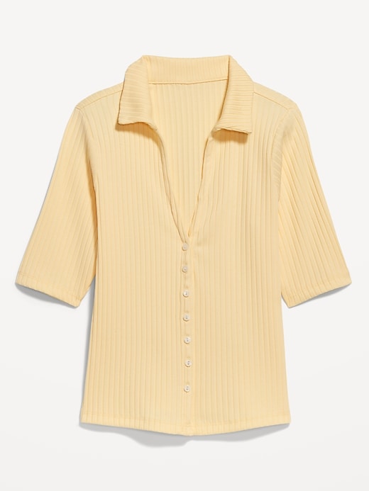 Image number 4 showing, Ribbed Button-Down Polo