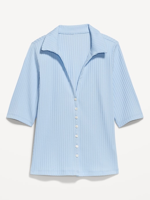 Image number 4 showing, Ribbed Button-Down Polo