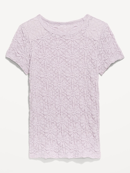 Image number 4 showing, Lace Crew-Neck Top