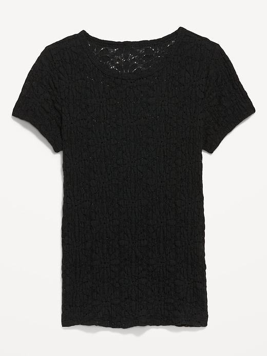 Image number 4 showing, Lace Crew-Neck Top