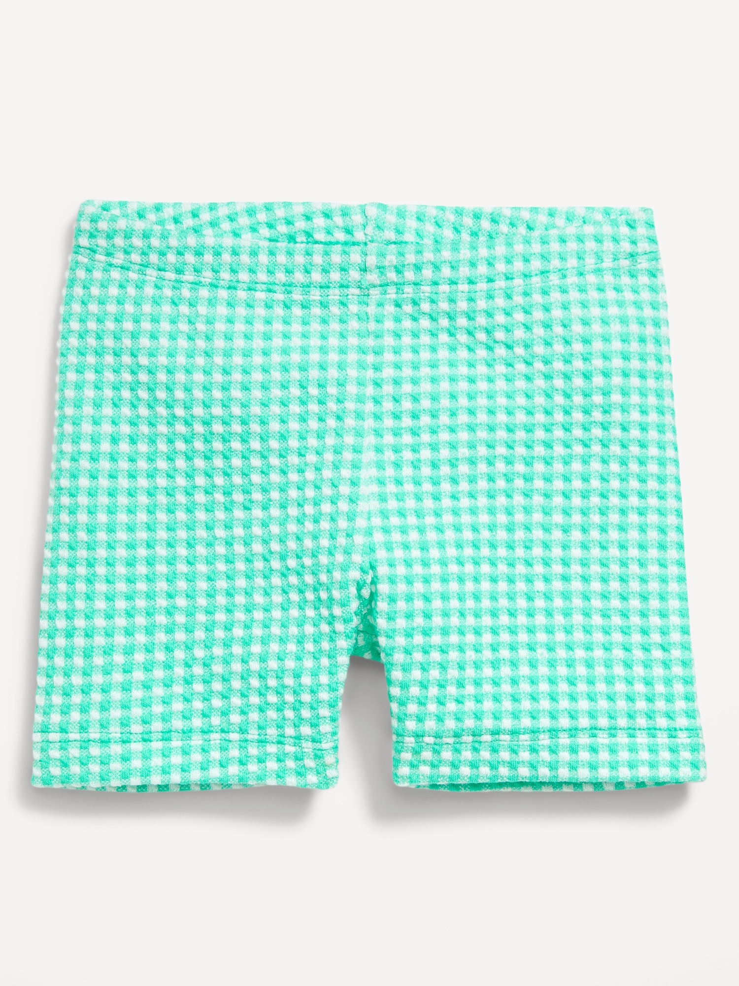 Printed Jacquard-Knit Biker Shorts for Toddler Girls - Green